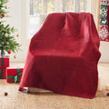 Riviera Velvet Red Accessory Throw