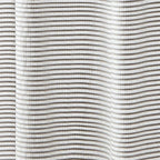 72-inch Grey and White Stripes Cotton Shower Curtain with Tassels