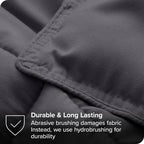 Full/Double Size All Season Super Soft Down Alternative Comforter Set Grey