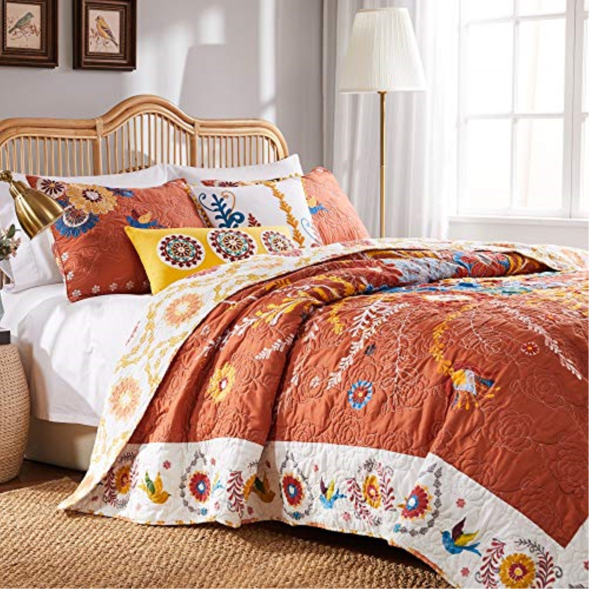 Barefoot Bungalow Topanga Quilt Set  3-Piece Full/Queen  Multi