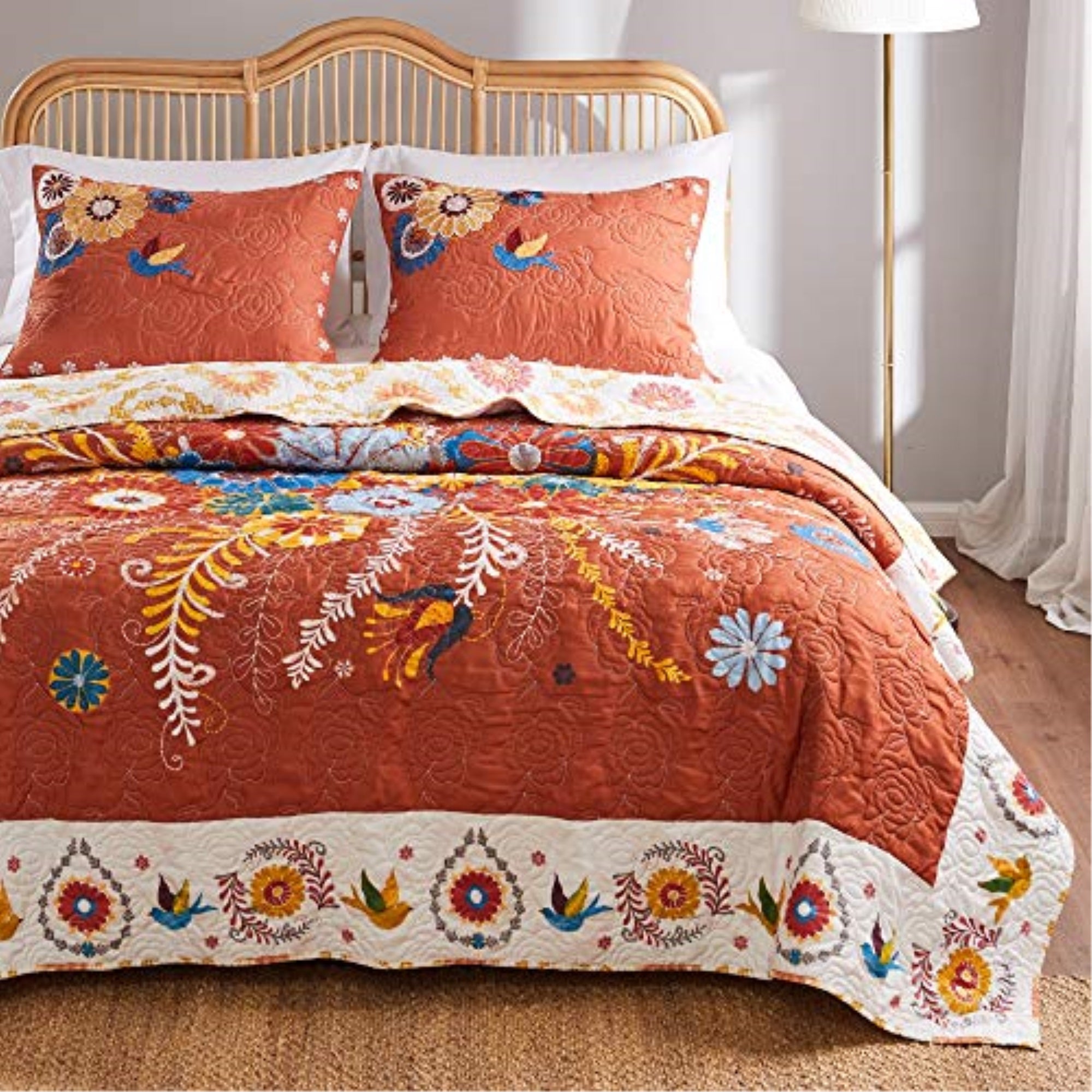 Barefoot Bungalow Topanga Quilt Set  3-Piece Full/Queen  Multi