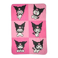 Northwest Sanrio Kuromi Pink Fleece Silky Touch Throw Blanket 45 X 60