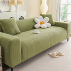 High Stretch Herringbone Textured Slipcover for Standard & L-Shaped Sectional Couches