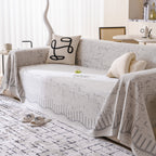 Modern Light Luxury Silky Smooth Couch Throw Protector, Washable Furniture Protector