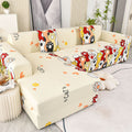 Boho Printed Sofa Slipcover, Stretch Furniture Protector for Sectional L-Shaped Sofa