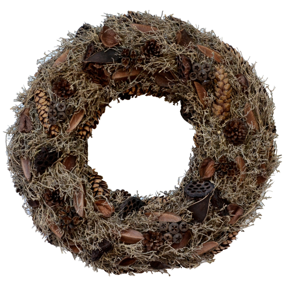 25 Inch  Natural Mixed Wreath