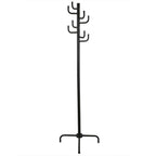 Black Metal Coat Rack Entry Hall Tree Hat Rack