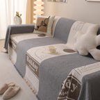 Luxury Cozy Cotton Sofa Blanket Cover Furniture Slipcovers for Most Shape Sofas
