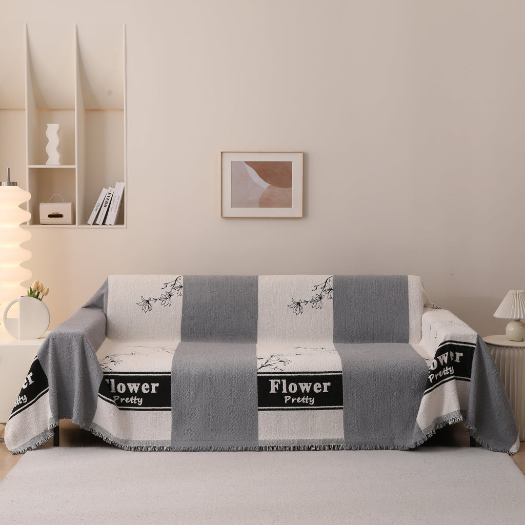 Luxury Cozy Cotton Sofa Blanket Cover Furniture Slipcovers for Most Shape Sofas