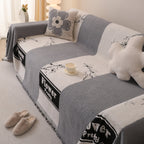 Luxury Cozy Cotton Sofa Blanket Cover Furniture Slipcovers for Most Shape Sofas