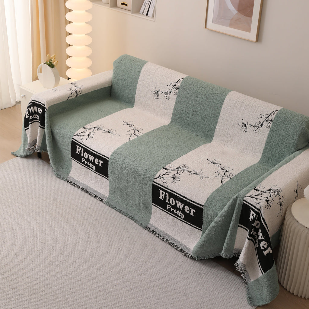 Luxury Cozy Cotton Sofa Blanket Cover Furniture Slipcovers for Most Shape Sofas