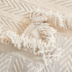 Herringbone Chenille Couch Cover Blanket Soft Durable Throw Sofa Protector with Tassel