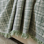 Textured Plaid Couch Throw Cover, Modern Decorative Sectional Furniture Covers