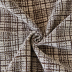 Textured Plaid Couch Throw Cover, Modern Decorative Sectional Furniture Covers