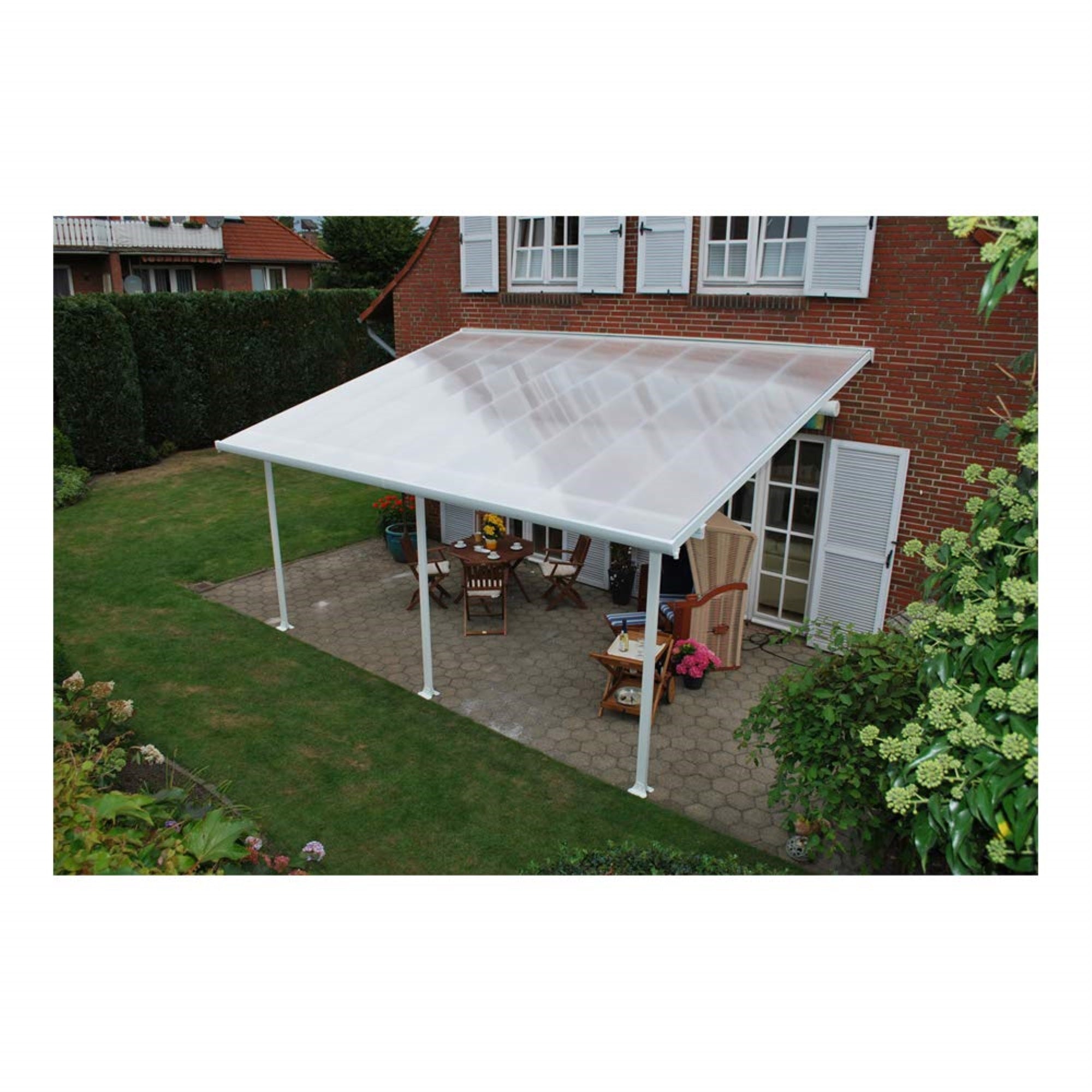 Palram - Canopia Feria 10 X 20 Patio Cover - White/White