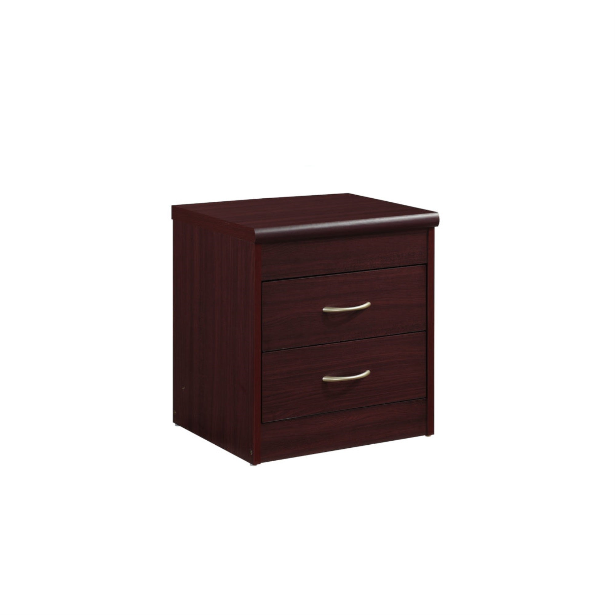 Hodedah 2-Drawer Nightstand in Mahogany