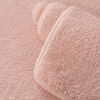 Luxury Sherpa Fleece Solid Sofa Cover, Thickened Plush Non Slip Couch Topper