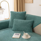 Luxury Sherpa Fleece Solid Sofa Cover, Thickened Plush Non Slip Couch Topper