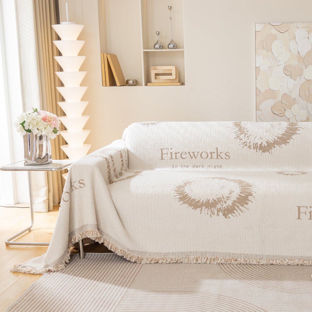 Fireworks Reversible Couch Cover Blankets Furniture Covers Washable Sectional Couch Covers