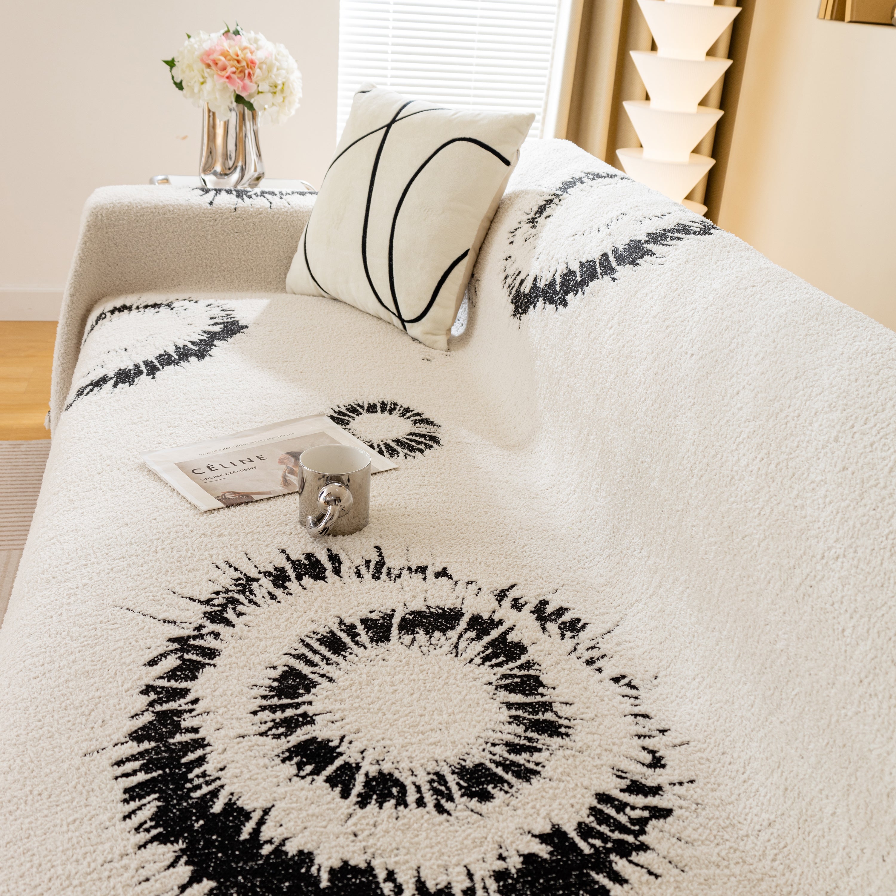 Fireworks Reversible Couch Cover Blankets Furniture Covers Washable Sectional Couch Covers
