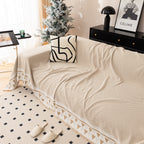 Chenille Jacquard Sofa Throw Blanket Cover Soft Polyester Weave Couch Throw Cover for Pets Dog Kids