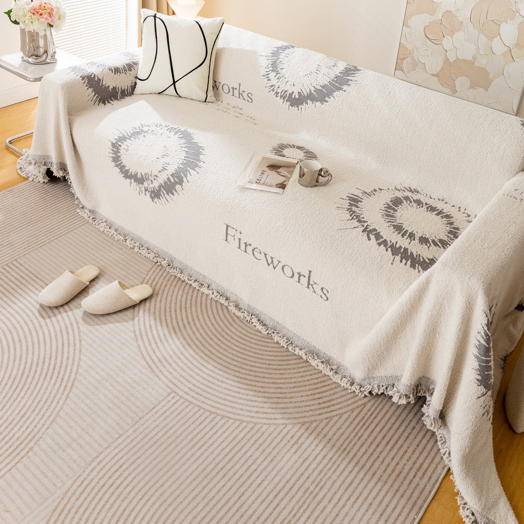 Fireworks Reversible Couch Cover Blankets Furniture Covers Washable Sectional Couch Covers