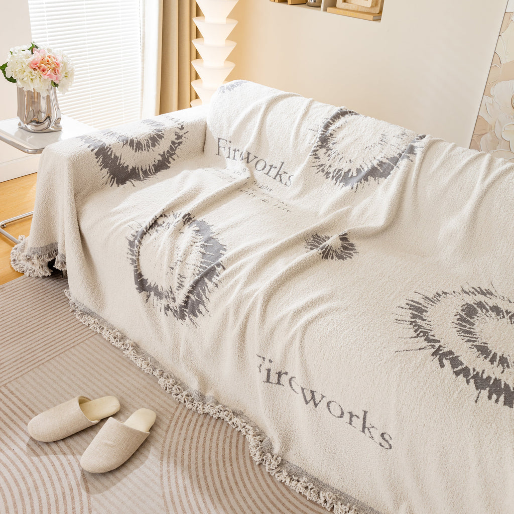Fireworks Reversible Couch Cover Blankets Furniture Covers Washable Sectional Couch Covers