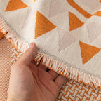 Chenille Jacquard Sofa Throw Blanket Cover Soft Polyester Weave Couch Throw Cover for Pets Dog Kids