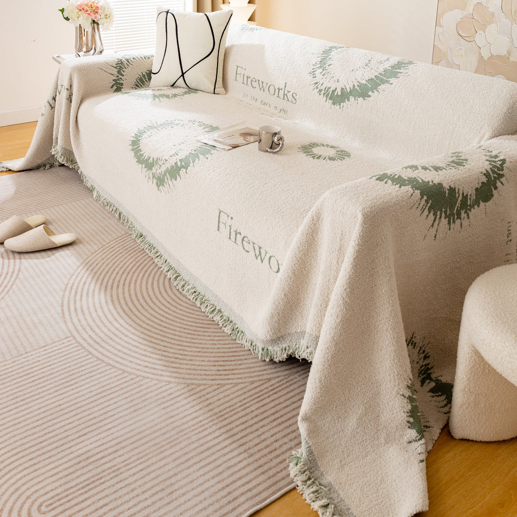 Fireworks Reversible Couch Cover Blankets Furniture Covers Washable Sectional Couch Covers
