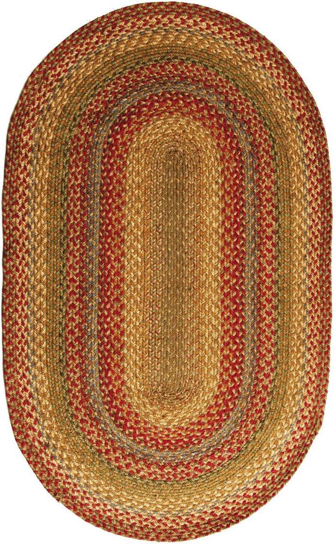 Homespice Decor 8 X 10 Oval Kilimanjaro Jute Braided Rug