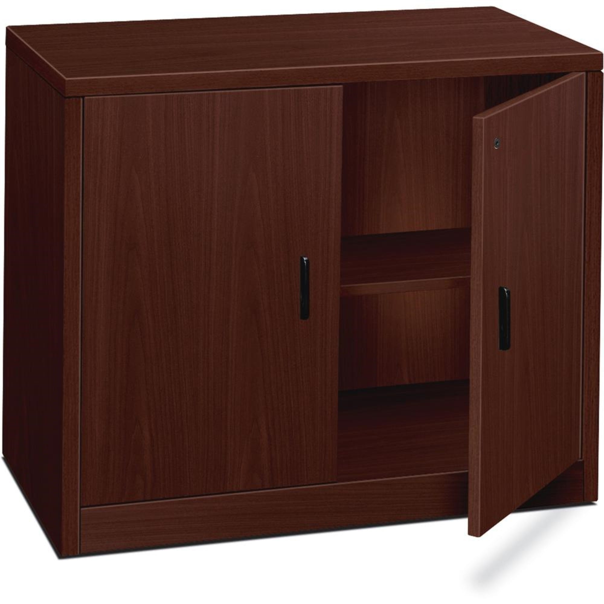 Hon 10500 H105291 Storage Cabinet - 36 X 20 X 29.5 - 2 Door(S) - Flat Edge - Finish: Mahogany