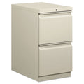 Brigade Mobile Pedestal, Left Or Right, 2 Letter-Size File Drawers, Light Gray, 15 X 22.88 X 28