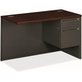 Hon 38000 H38215R Return - 48 X 24 X 29.5 - 2 X Box, File Drawer(S) - Waterfall Edge - Finish: Charcoal