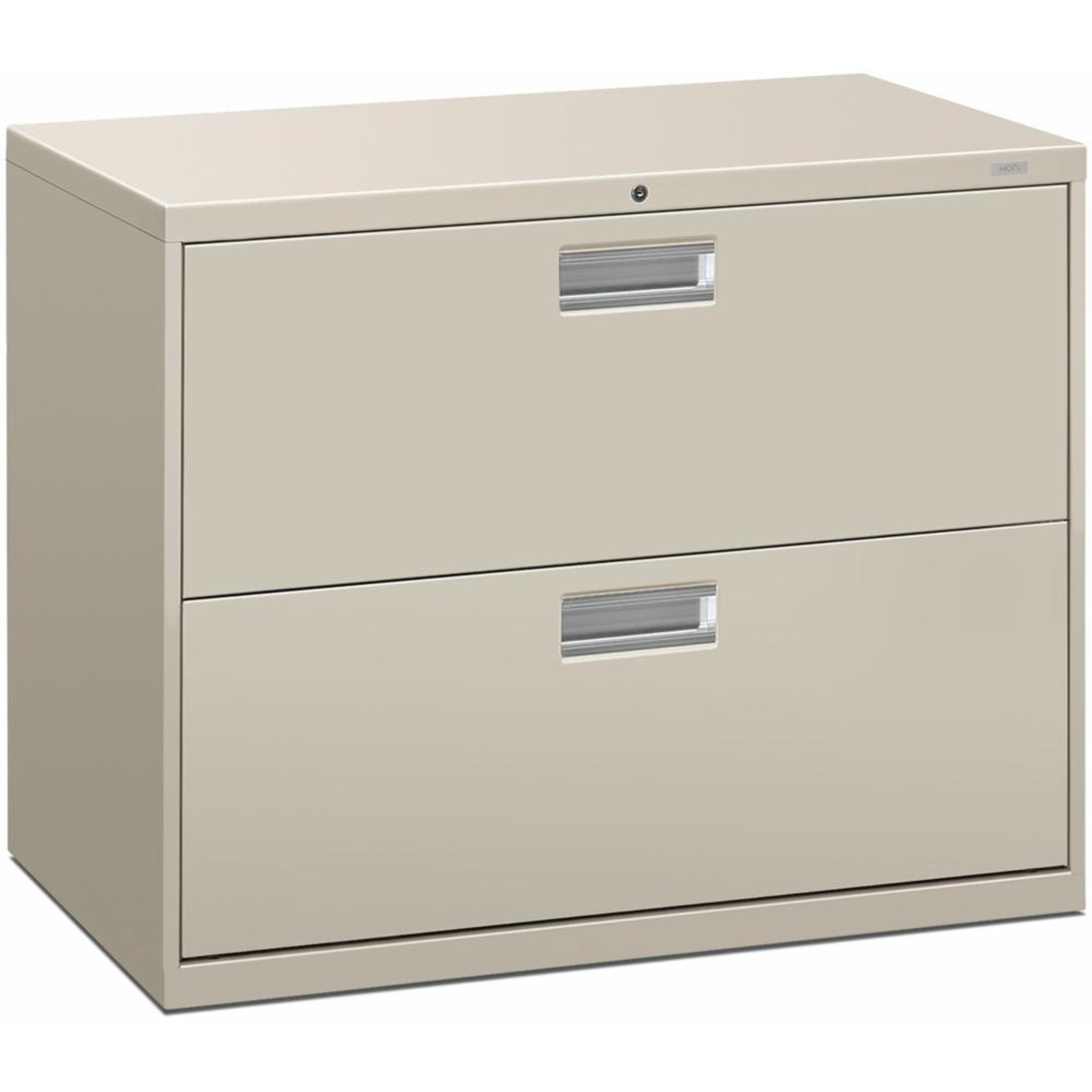 Hon Brigade 600 H682 Lateral File - 36 X 18 X 28.4 - 2 Drawer(S) - Finish: Light Gray