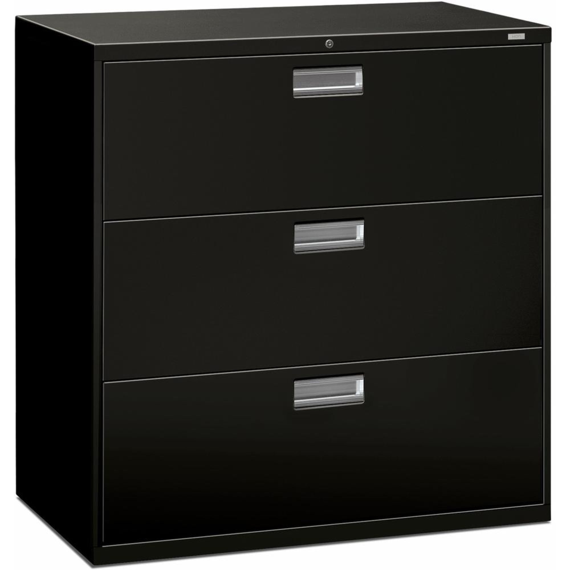 Hon Brigade 600 H693 Lateral File - 42 X 18 X 40.9 - 3 Drawer(S) - Finish: Black