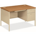 Hon Metro Classic Hp3251R Pedestal Desk - 48 X 30 X 29.5 - 2 X Box, File Drawer(S)Right Side - Square Edge - Finish: Harvest, Pu