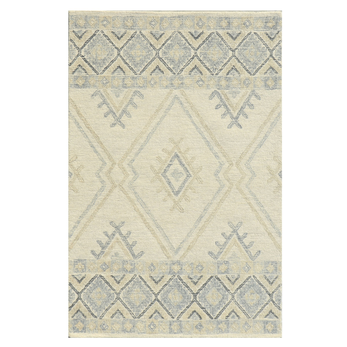 Hudson 2468 Ivory/Taupe Southwest Area Rug, Size  9 X 13