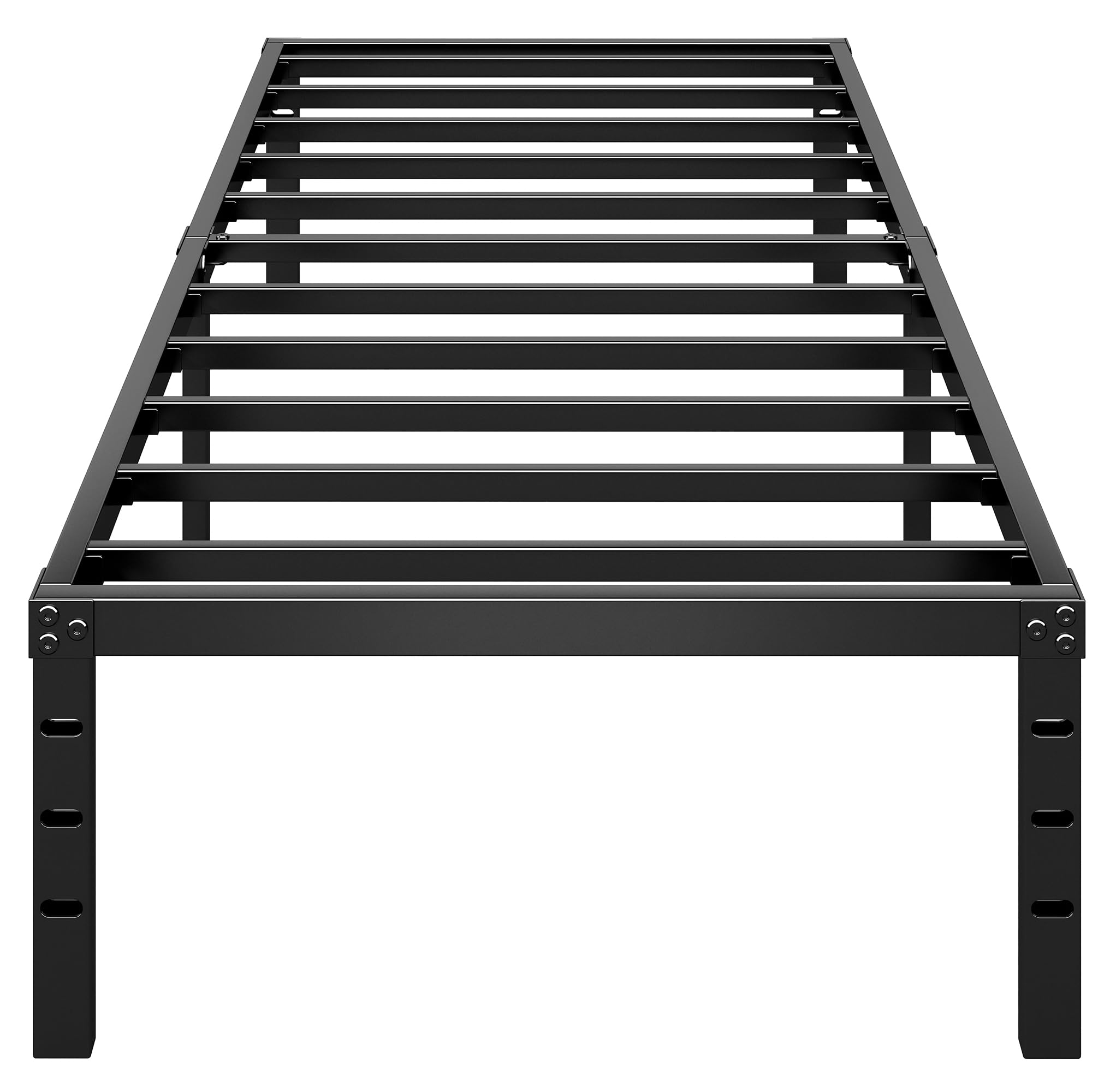 Hlipha Metal Platform Bed Frame 14 Inch Tall Bed No Box Spring Needed,Twin Size Bed With Heavy Duty Strong Support Slats,Easy To