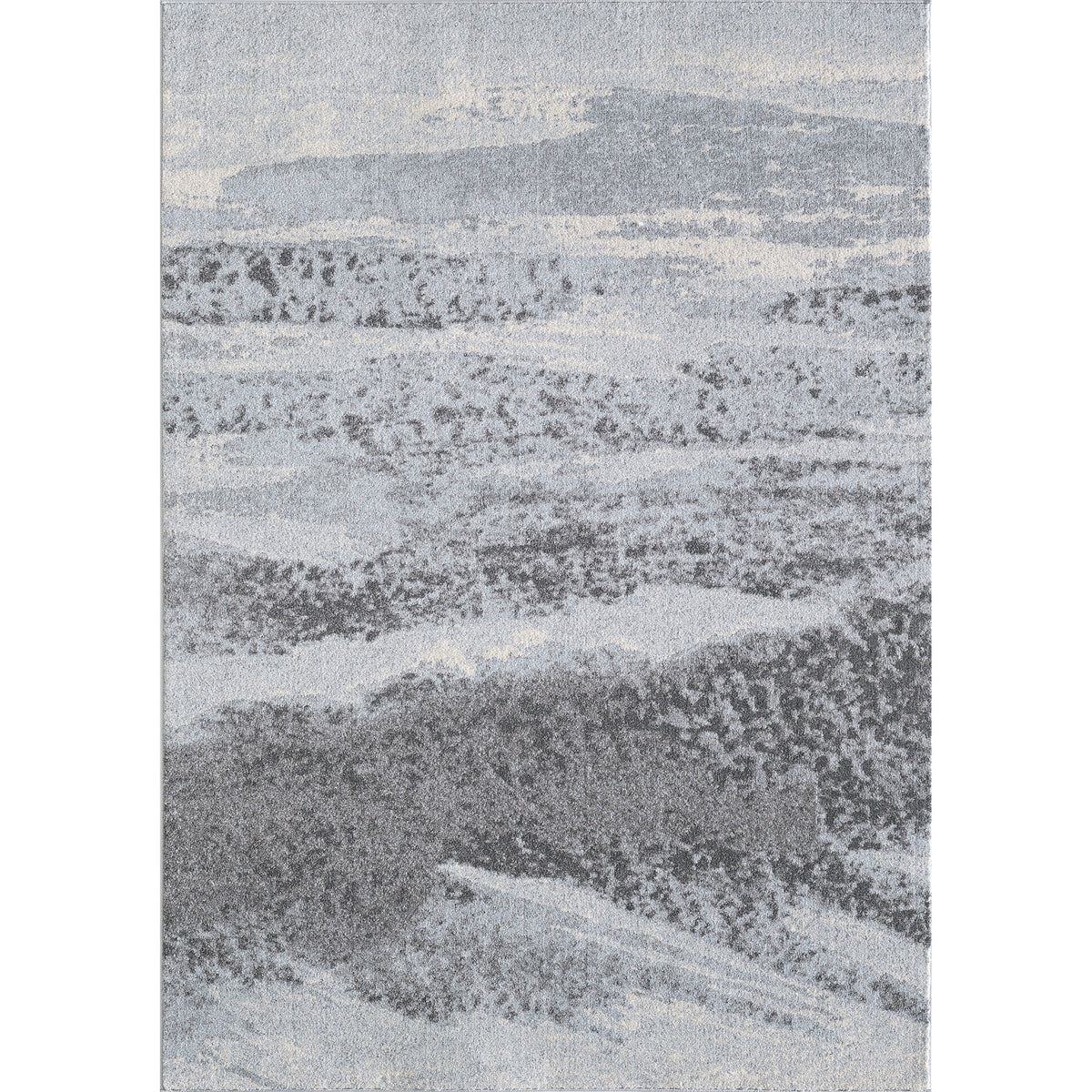 Illusions 6221 Blue/Grey Mist Area Rug, Size  53 Inch  X 77 Inch