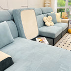 Stretch Couch Cushion Covers, Washable Chaise Lounge Sofa Slipcover, Elastic Furniture Protector for Pets, Kid