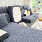 Polar Fleece Stretch Seat Cushion Covers, Couch Cushion Covers Slipcover, Sofa Cushion Protector Covers