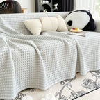 Cooling Textured Sofa Cover Washable Soft Couch Throw Blanket for Summer & Pets