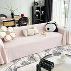 Cooling Textured Sofa Cover Washable Soft Couch Throw Blanket for Summer & Pets