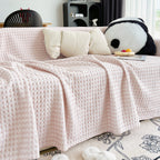 Cooling Textured Sofa Cover Washable Soft Couch Throw Blanket for Summer & Pets