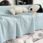 Cooling Textured Sofa Cover Washable Soft Couch Throw Blanket for Summer & Pets