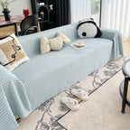 Cooling Textured Sofa Cover Washable Soft Couch Throw Blanket for Summer & Pets