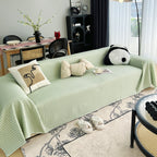 Cooling Textured Sofa Cover Washable Soft Couch Throw Blanket for Summer & Pets