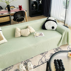 Cooling Textured Sofa Cover Washable Soft Couch Throw Blanket for Summer & Pets