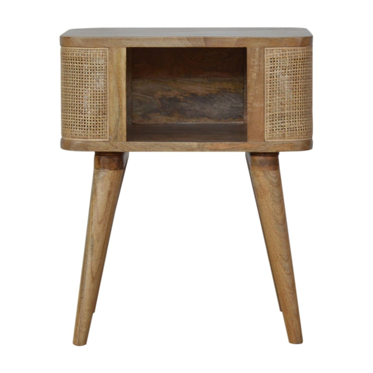 Woven Open Slot Nightstand