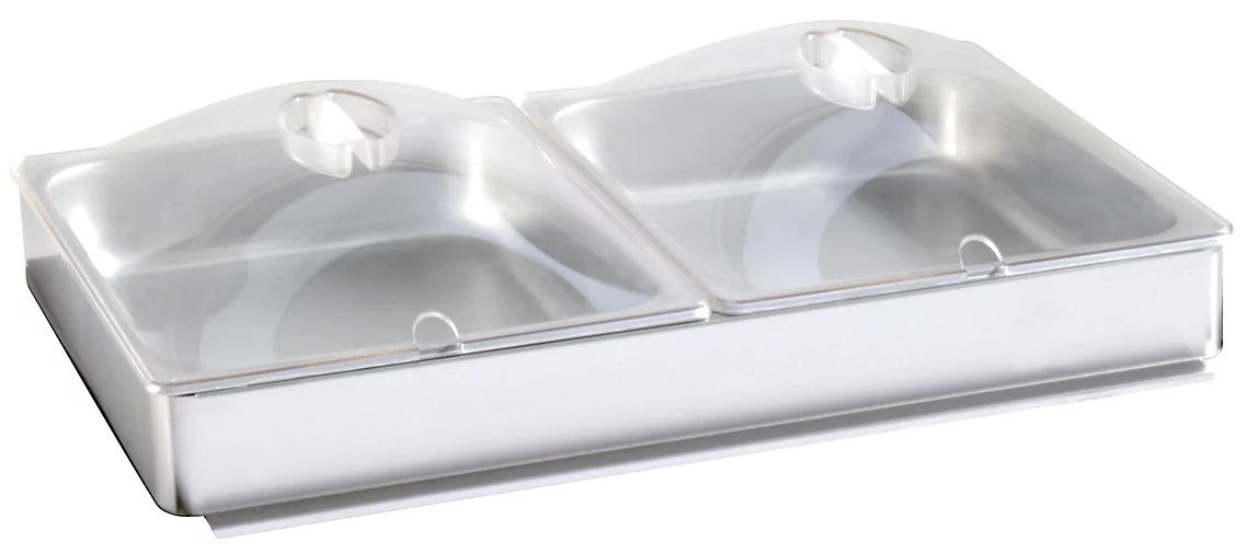 1/2 Size Inset Accessory Package: Two 4.3 Qt. Pans + Plastic Lids & Pstbs Pan Holder